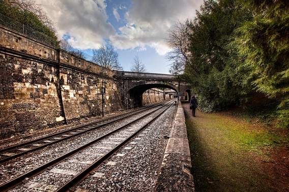 railway line Bath walk the line