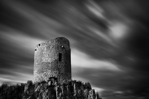 Outpost look out tower at Isola delle Femmine near Palermo in Sicily