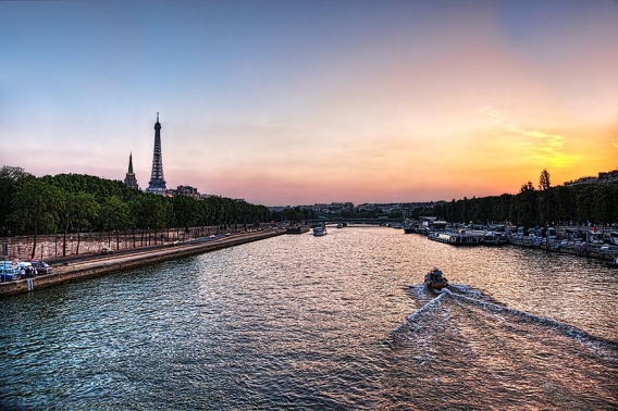 sunset from pont de l