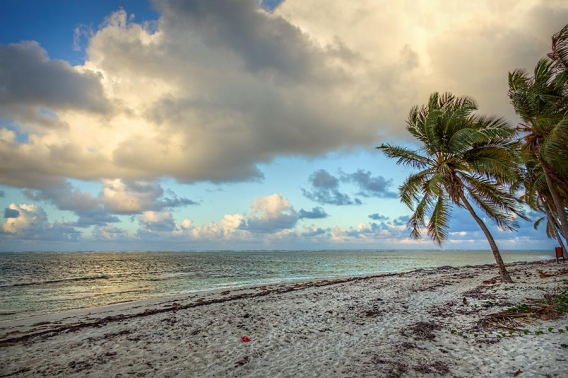 clouds at sunset at bavaro in the dominican republic