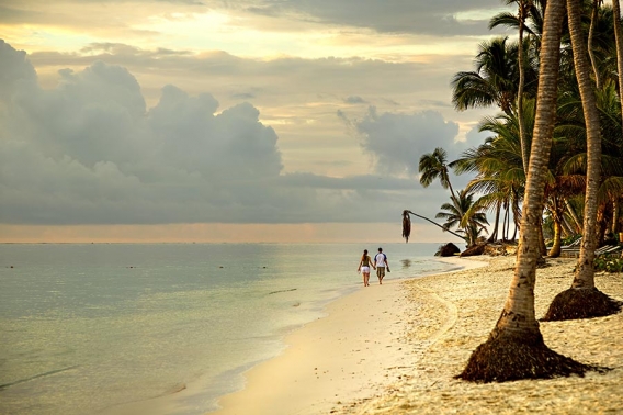 barefoot on the beach in dominican republic