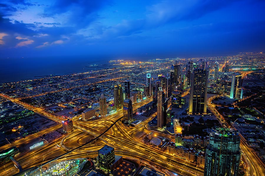 view from burj khalifa
