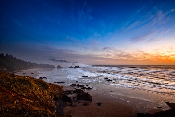 Ecola State Park at Sunset
